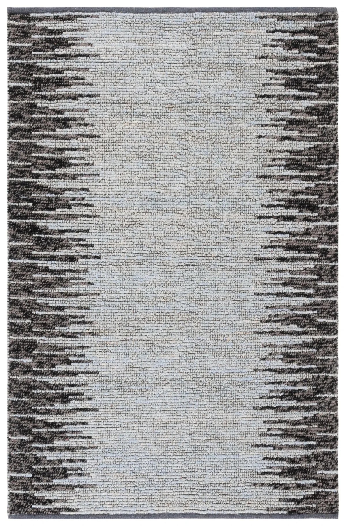 Safavieh Natural Fiber 4'-0" x 6'-0" Rug in Light Blue / Black