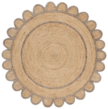 Safavieh Natural Fiber 6'-0" x 6'-0" Rug in Natural / Grey