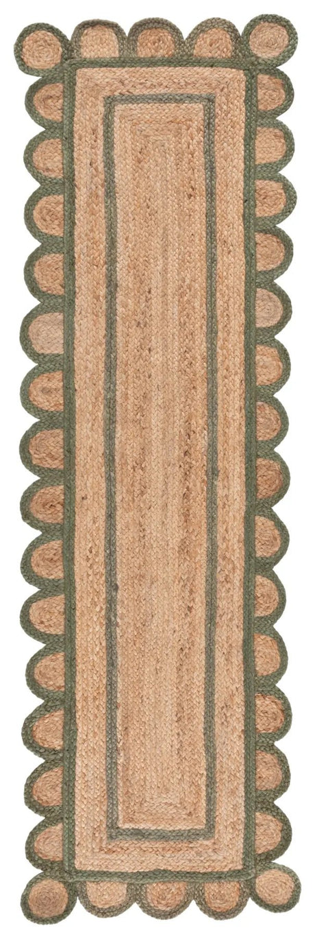 Safavieh Natural Fiber 2'-3" x 8'-0" Rug in Natural / Olive