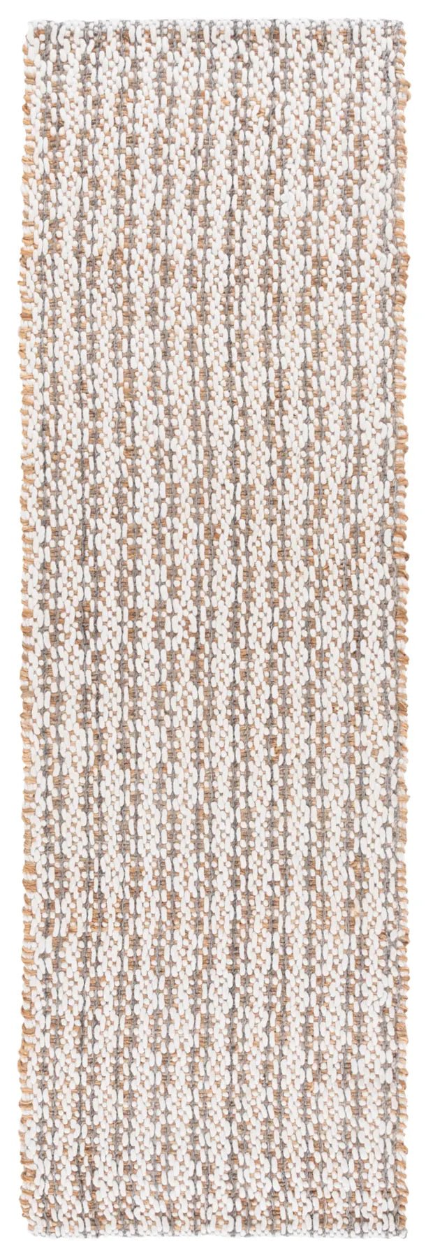 Safavieh Natural Fiber 2'-3" x 8'-0" Rug in Natural / Grey
