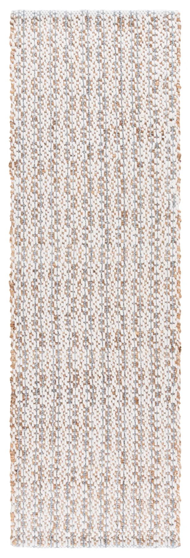 Safavieh Natural Fiber 2'-3" x 8'-0" Rug in Natural / Light Blue
