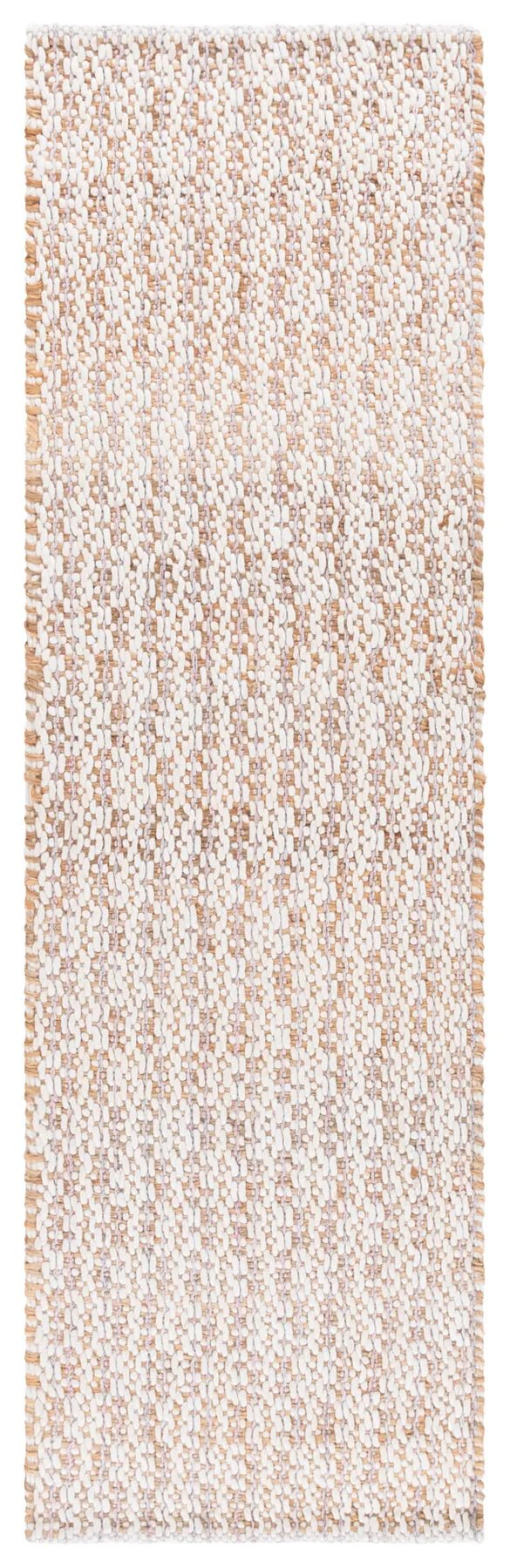 Safavieh Natural Fiber 2'-3" x 8'-0" Rug in Natural / Pink