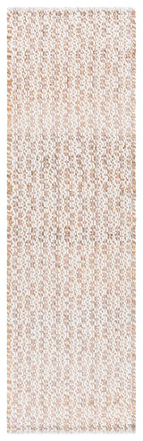 Safavieh Natural Fiber 2'-3" x 8'-0" Rug in Natural / Pink