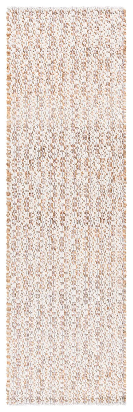 Safavieh Natural Fiber 2'-3" x 8'-0" Rug in Natural / Pink