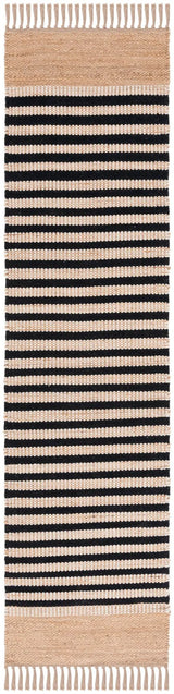 Safavieh Natural Fiber 2'-3" x 9'-0" Rug in Natural / Black