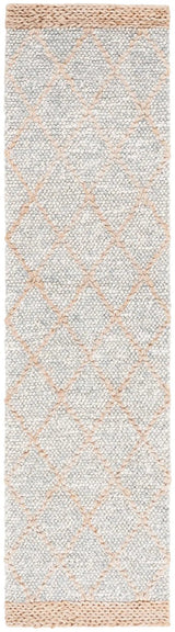 Safavieh Natural Fiber 2'-3" x 9'-0" Rug in Grey / Bleach