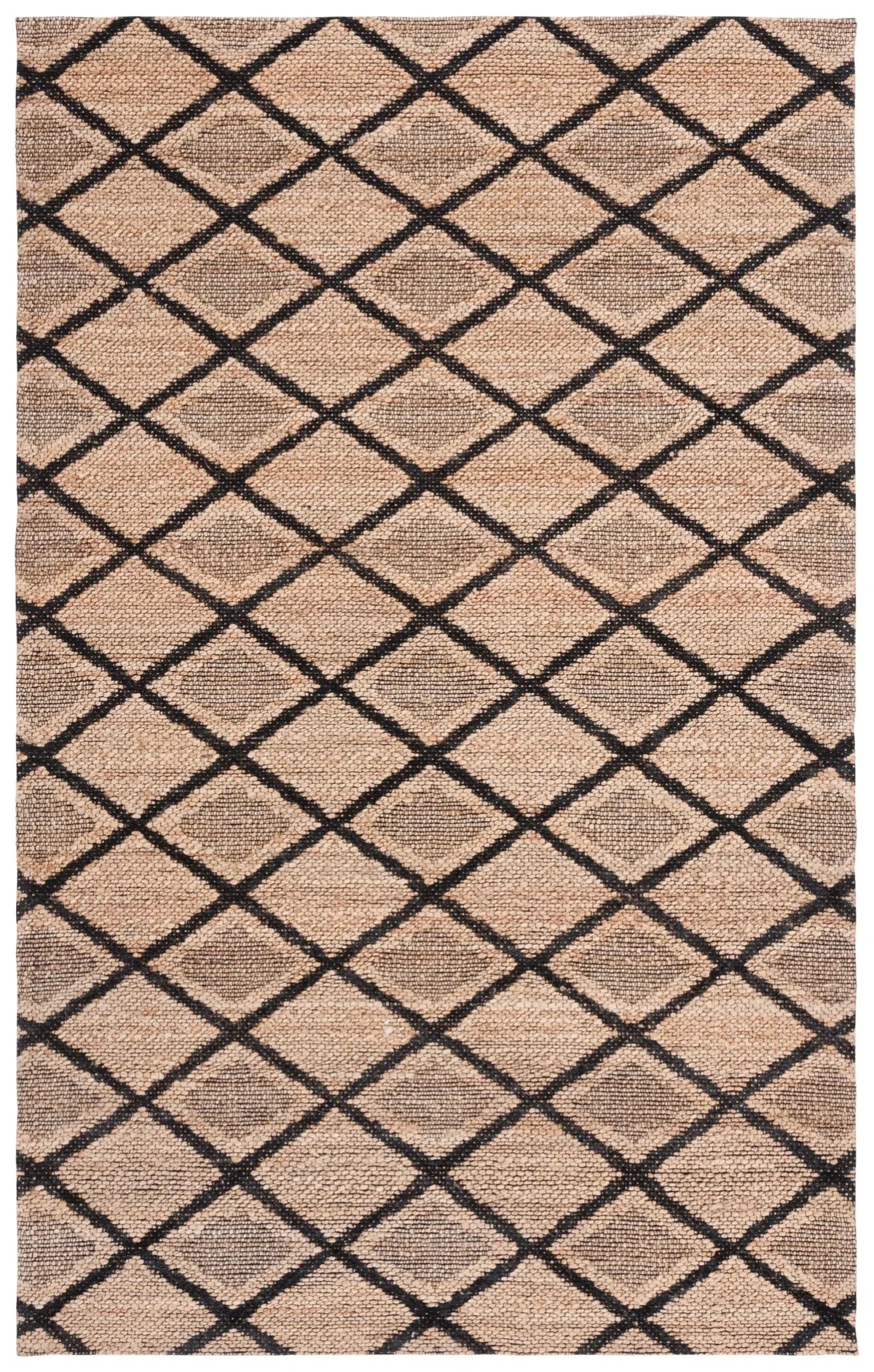 Safavieh Natural Fiber 4'-0" x 6'-0" Rug in Natural / Black