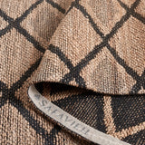 Safavieh Natural Fiber 4'-0" x 6'-0" Rug in Natural / Black