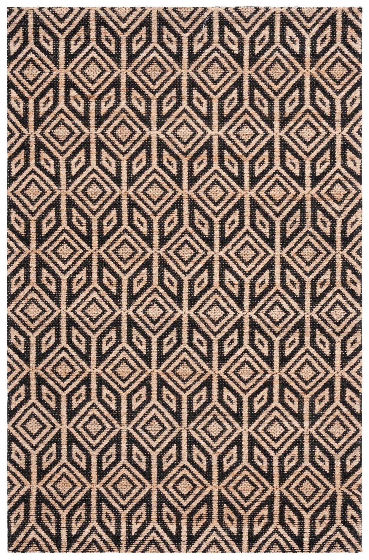 Safavieh Natural Fiber 4'-0" x 6'-0" Rug in Natural / Black