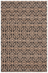 Safavieh Natural Fiber 4'-0" x 6'-0" Rug in Natural / Black