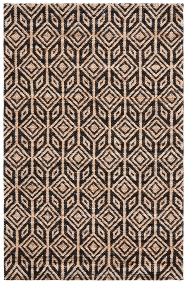 Safavieh Natural Fiber Nfb660Z Natural/Black Rug.