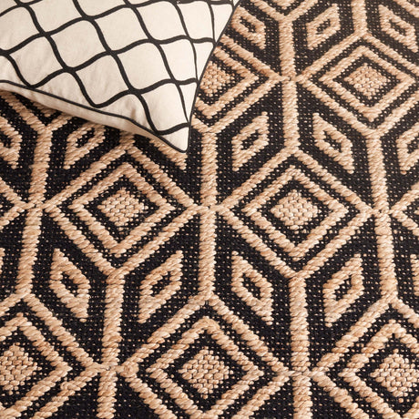 Safavieh Natural Fiber Nfb660Z Natural/Black Rug.