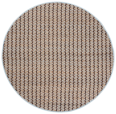 Safavieh Natural Fiber 7'-0" x 7'-0" Rug in Natural / Turquoise