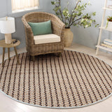 Safavieh Natural Fiber 7'-0" x 7'-0" Rug in Natural / Turquoise