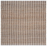 Safavieh Natural Fiber 6'-6" x 6'-6" Rug in Natural / Turquoise