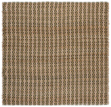 Safavieh Natural Fiber 6'-6" x 6'-6" Rug in Natural / Green