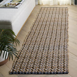 Safavieh Natural Fiber 2'-3" x 8'-0" Rug in Natural / Black