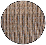 Safavieh Natural Fiber 7'-0" x 7'-0" Rug in Natural / Black