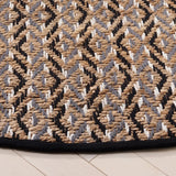 Safavieh Natural Fiber 7'-0" x 7'-0" Rug in Natural / Black