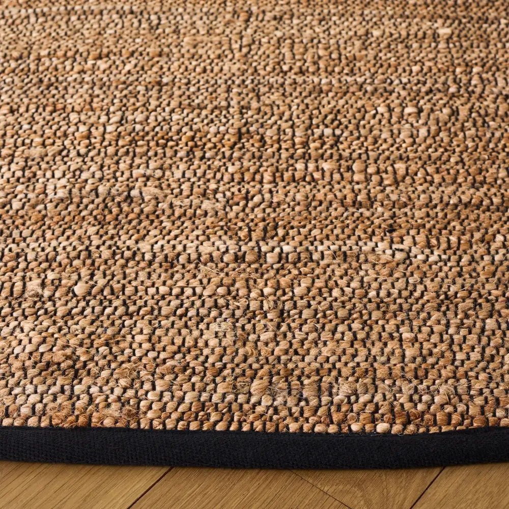 Safavieh Natural Fiber 7'-0" x 7'-0" Rug in Natural / Black