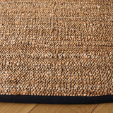 Safavieh Natural Fiber 7'-0" x 7'-0" Rug in Natural / Black