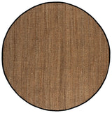Safavieh Natural Fiber 7'-0" x 7'-0" Rug in Natural / Black