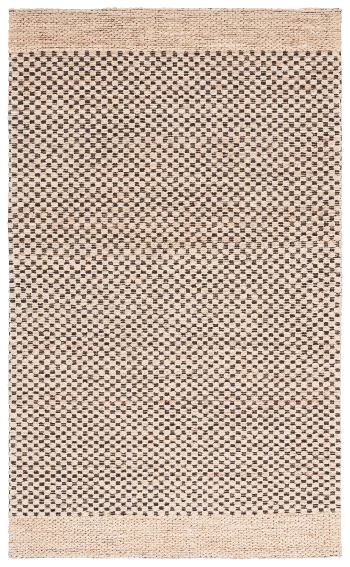 Safavieh Natural Fiber 4'-0" x 6'-0" Rug in Beige / Black