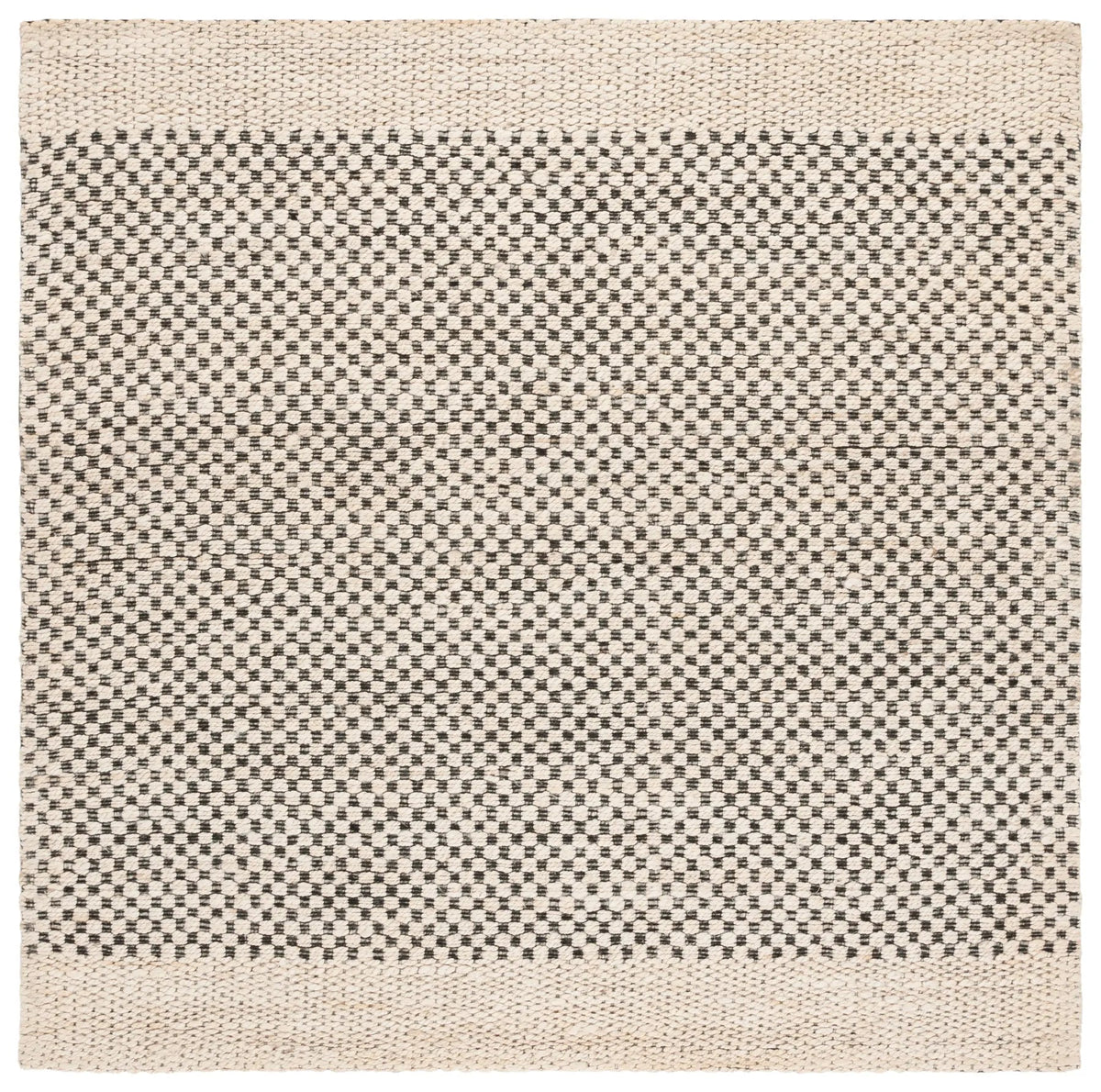 Safavieh Natural Fiber 6'-6" x 6'-6" Rug in Beige / Black