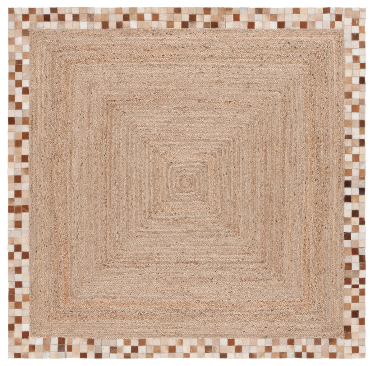 Safavieh Natural Fiber 6'-0" x 6'-0" Rug in Natural / Brown