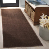 Safavieh Natural Fiber 2'-6" x 6'-0" Rug in Brown / Brown