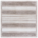 Safavieh Northport 800 6'-7" x 6'-7" Rug in Taupe / Ivory
