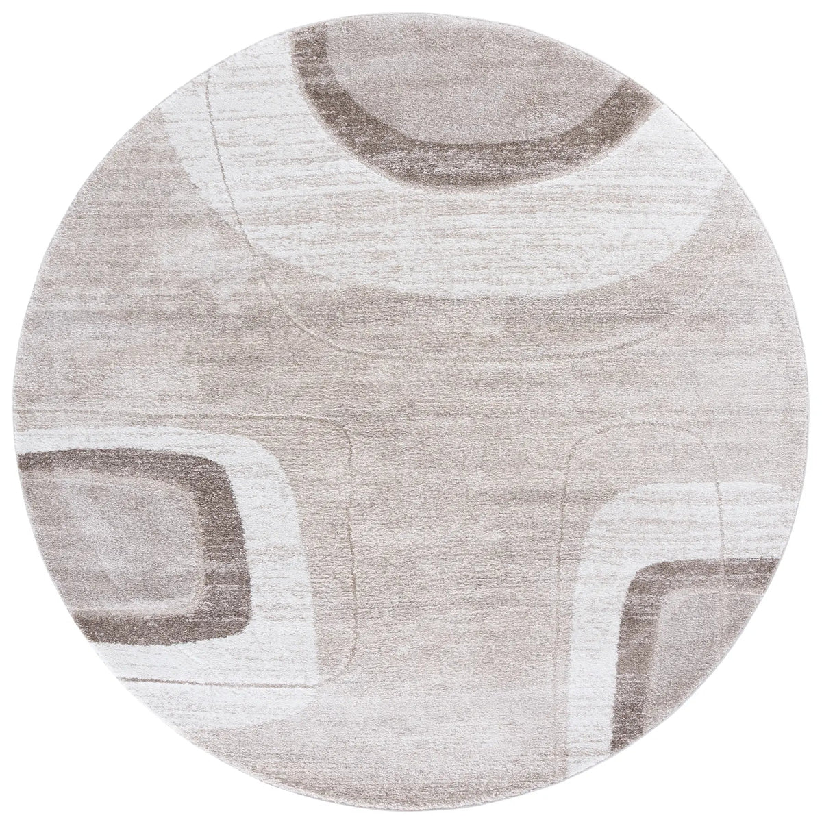Safavieh Northport 800 6'-7" x 6'-7" Rug in Taupe / Ivory