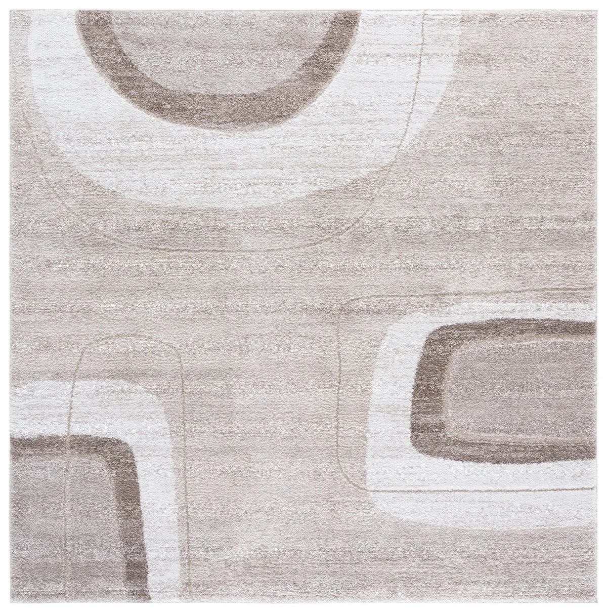 Safavieh Northport 800 6'-7" x 6'-7" Rug in Taupe / Ivory