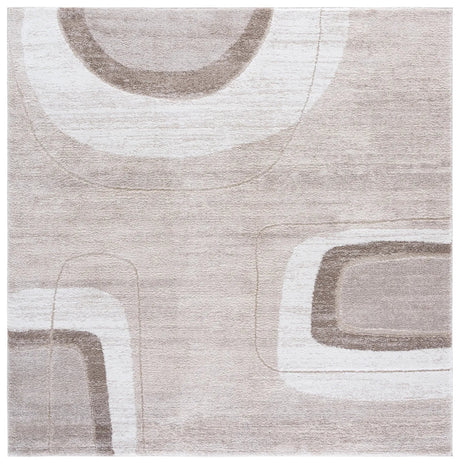 Safavieh Northport 800 6'-7" x 6'-7" Rug in Taupe / Ivory