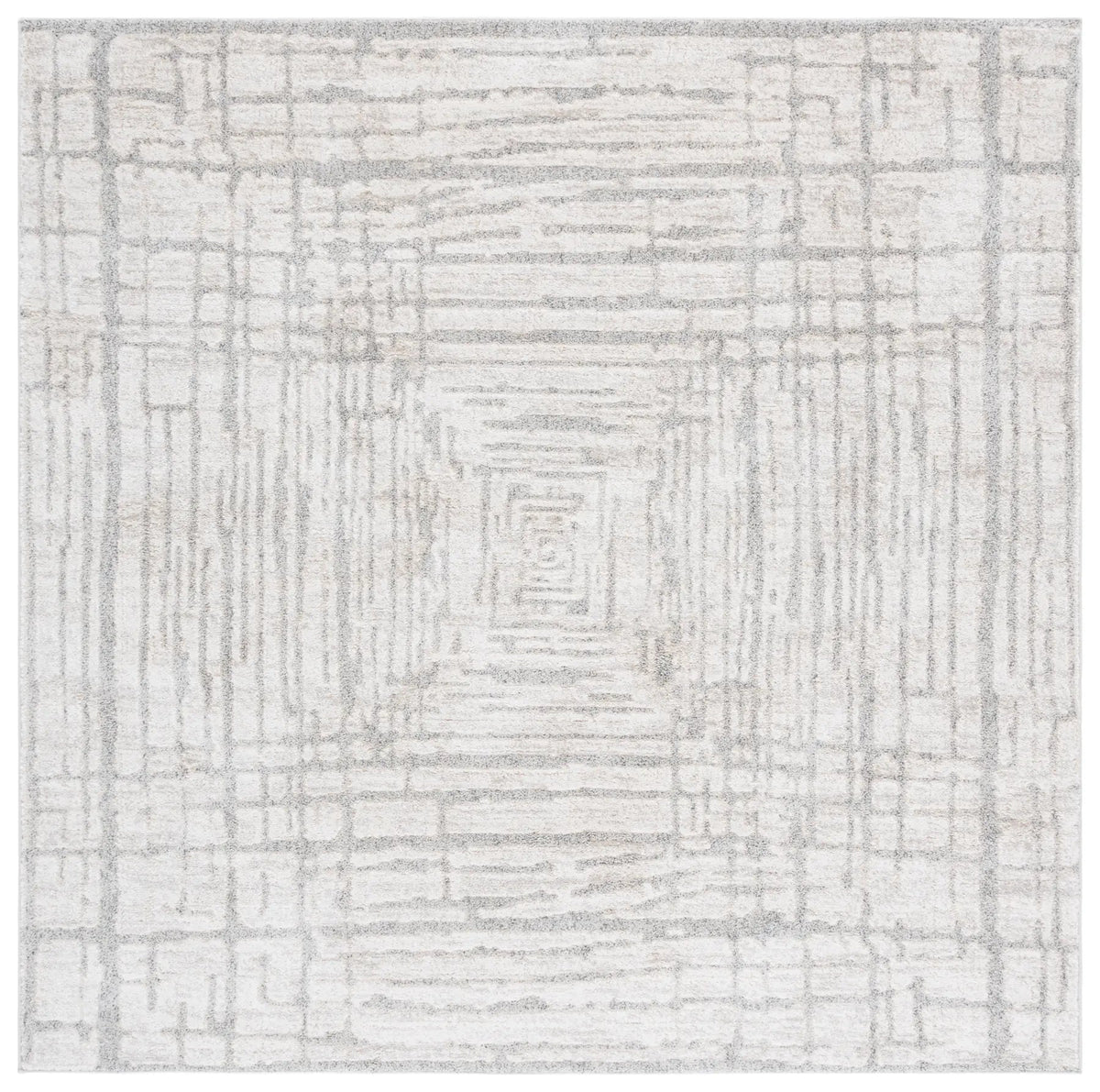 Safavieh Northport 6'-7" x 6'-7" Rug in Ivory / Grey