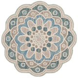 Safavieh Novelty 3'-0" x 3'-0" Rug in Grey / Blue