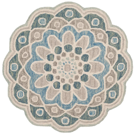 Safavieh Novelty 3'-0" x 3'-0" Rug in Grey / Blue