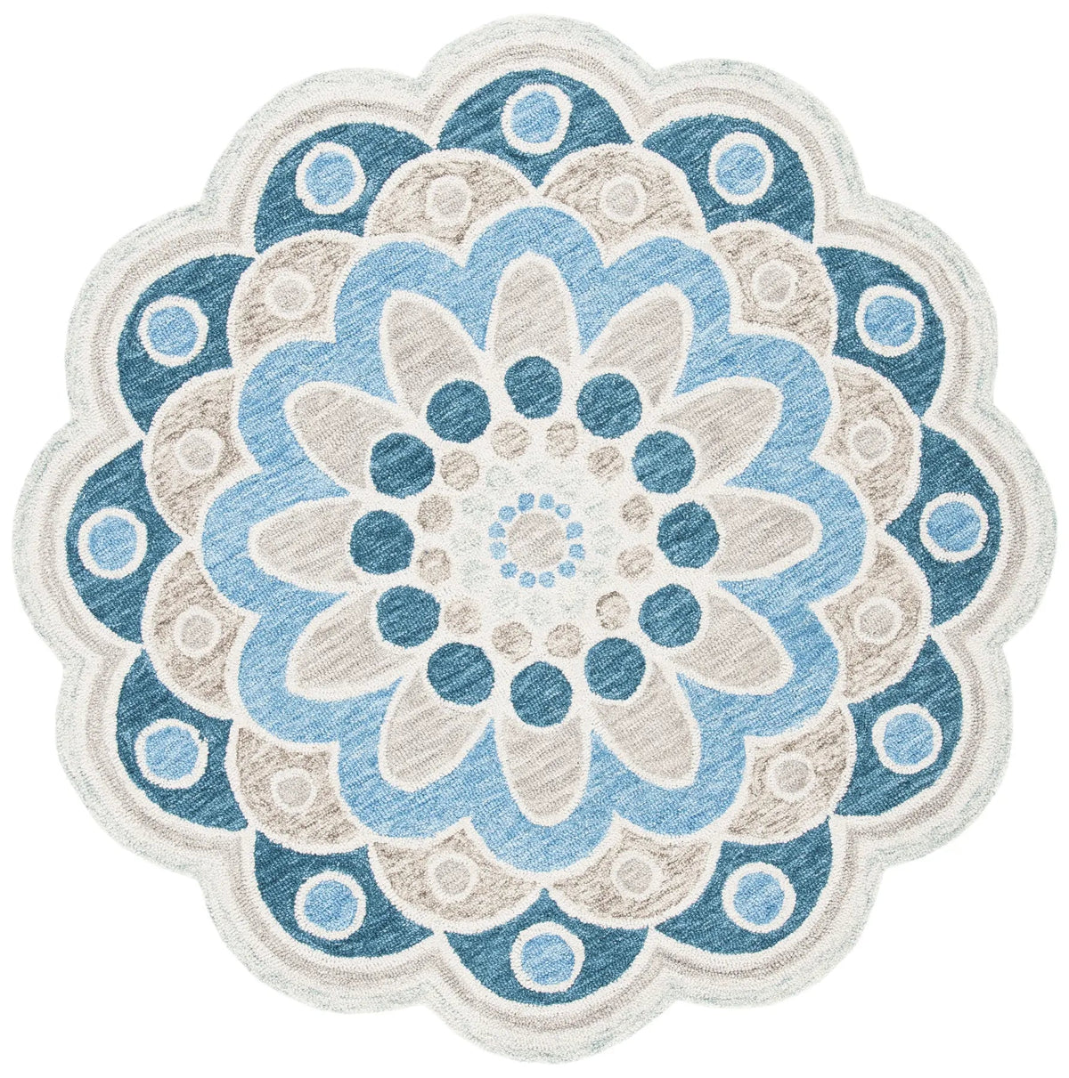 Safavieh Novelty 5'-0" x 5'-0" Rug in Grey / Blue