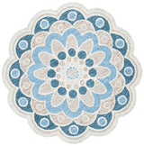Safavieh Novelty 5'-0" x 5'-0" Rug in Grey / Blue