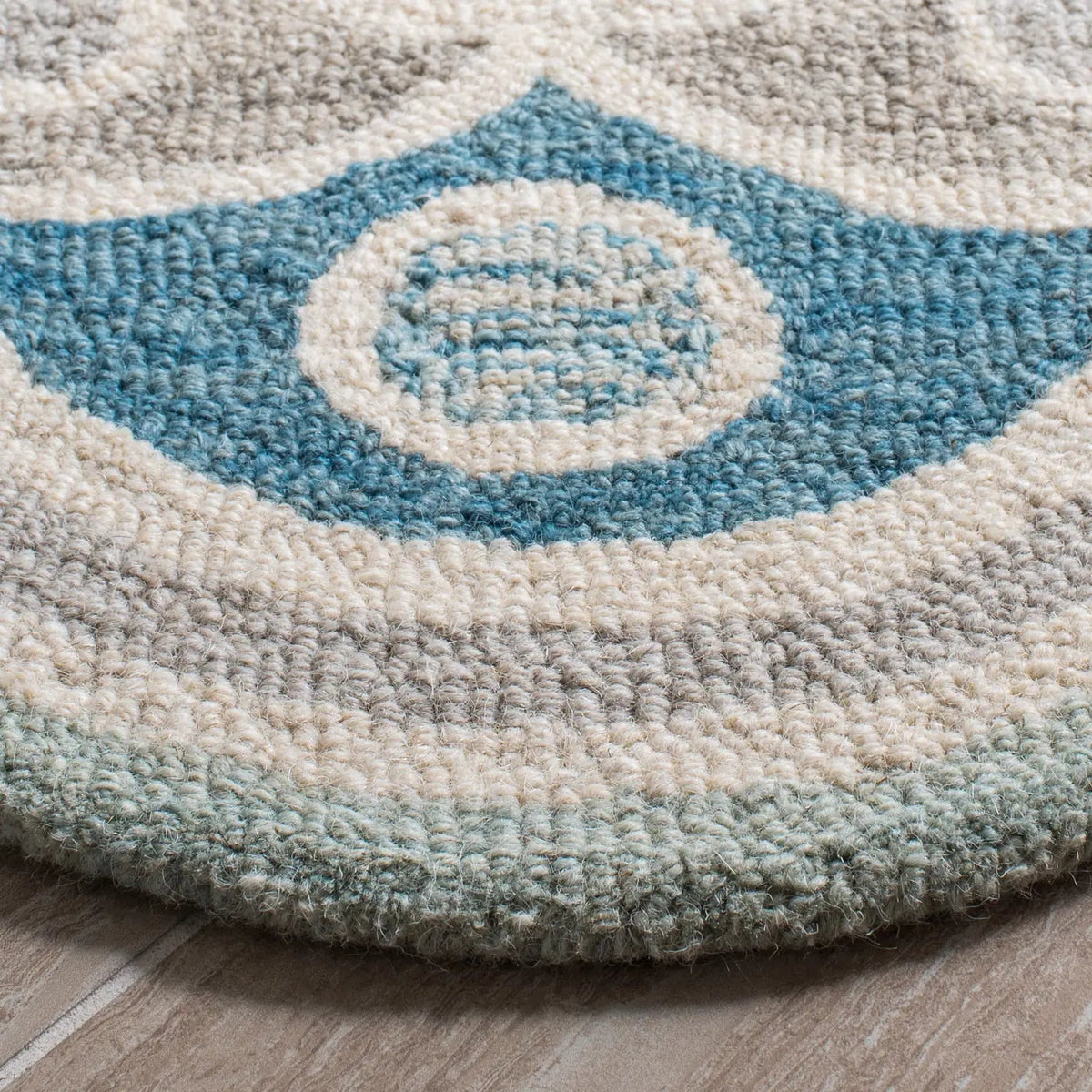 Safavieh Novelty 4'-0" x 4'-0" Rug in Grey / Blue