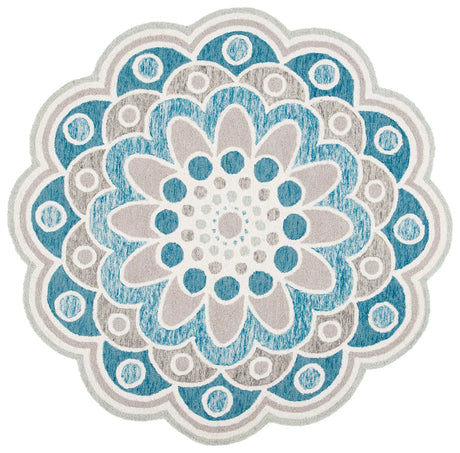 Safavieh Novelty 6'-0" x 6'-0" Rug in Grey / Blue