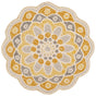 Safavieh Novelty 3'-0" x 3'-0" Rug in Grey / Gold