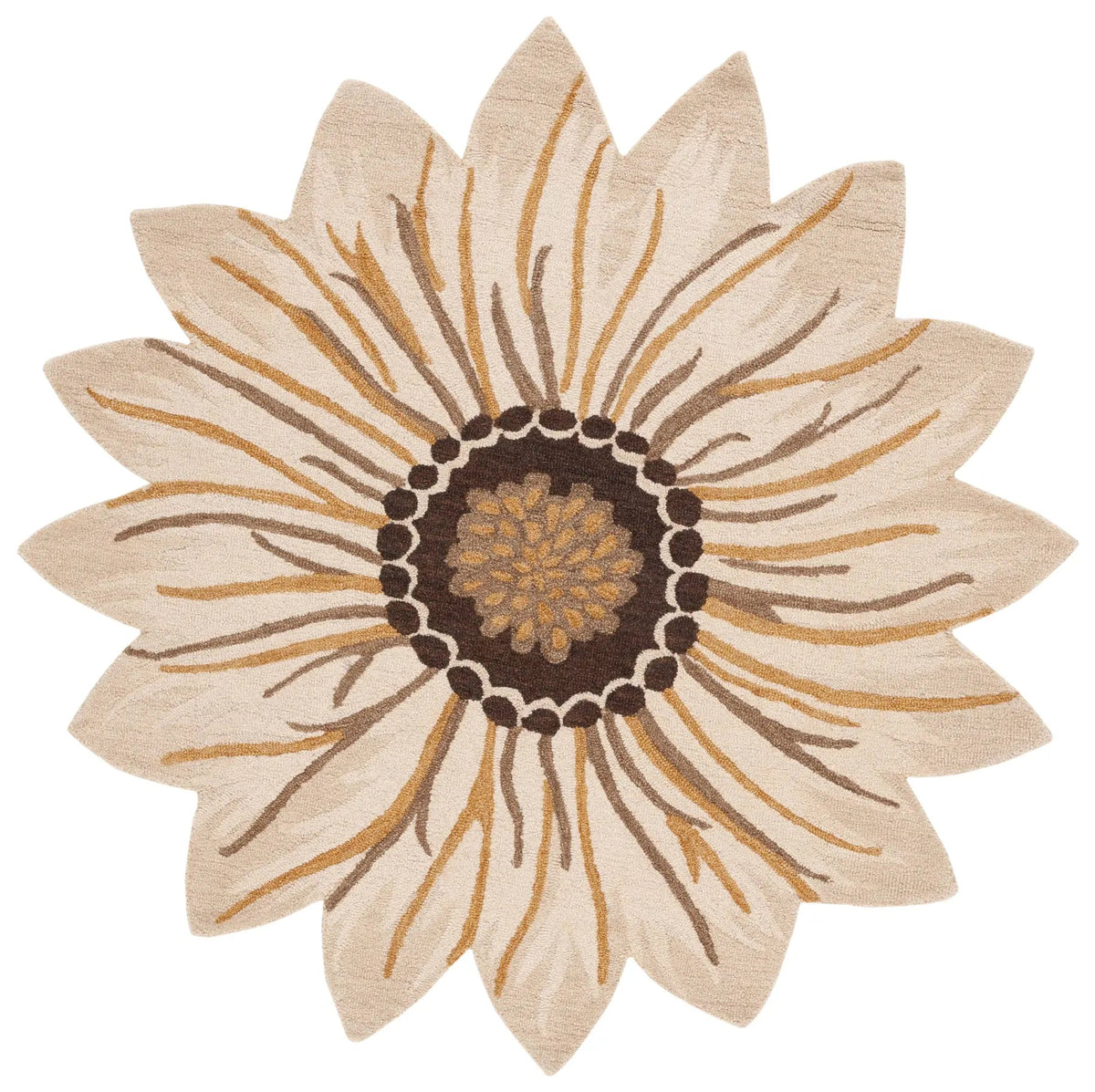 Safavieh Novelty 6'-0" x 6'-0" Rug in Gold / Beige