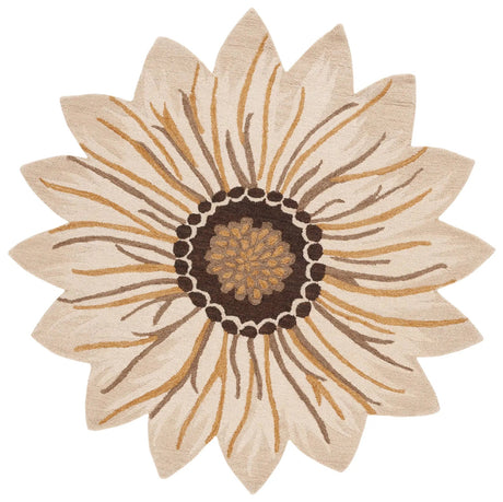 Safavieh Novelty 6'-0" x 6'-0" Rug in Gold / Beige
