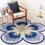Safavieh Novelty 6'-0" x 6'-0" Rug in Blue / Grey