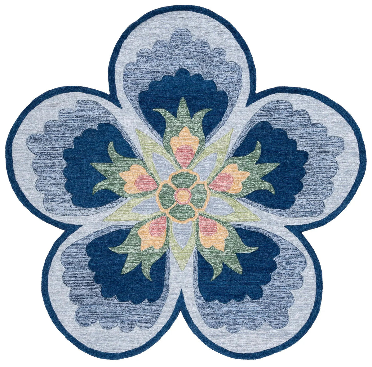 Safavieh Novelty 6'-0" x 6'-0" Rug in Blue / Grey