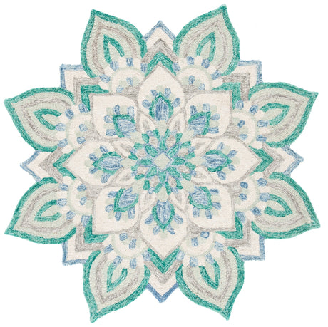 Safavieh Novelty Nov105M Blue/Ivory Rug.