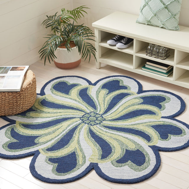 Safavieh Novelty Nov107N Navy/Green Rug.