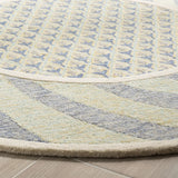 Safavieh Novelty 5'-0" x 5'-0" Rug in Ivory Blue / Gold