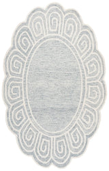 Safavieh Novelty 5'-0" x 8'-0" Rug in Light Grey / Ivory
